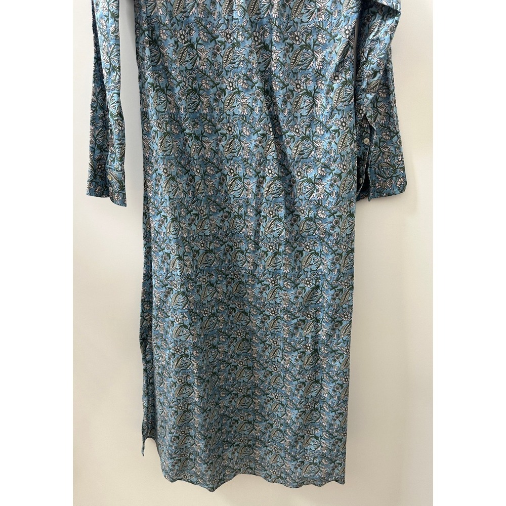 NWT Natural Life Drew Floral Maxi Boho Shirt Dress LS Button-Up Modest XS / S - Picture 15 of 16